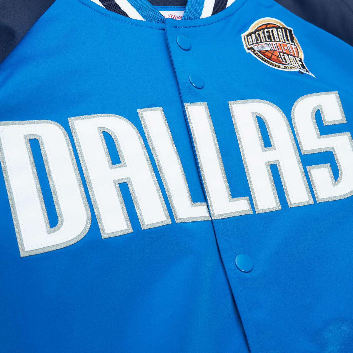 NBA HOF N&N SATIN JACKET MAVERICKS DIRK NOWITZKI - Royal-Navy - Image 5