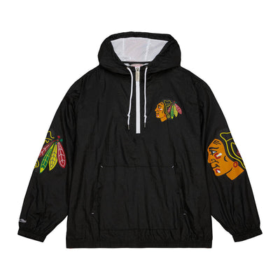 NHL TEAM OG 2.0 ANORAK WINDBREAKER BLACKHAWKS Black OJPO5527-CBHYYPPPBLCK - Image 1