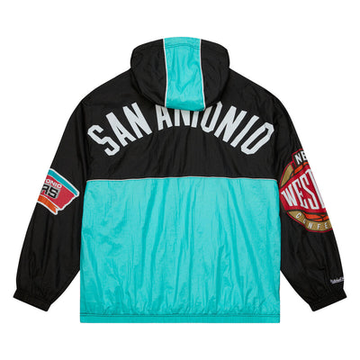 NBA TEAM OG 2.0 ANORAK WINDBREAKER SPURS Black OJPO5527-SASYYPPPBLCK - Image 2