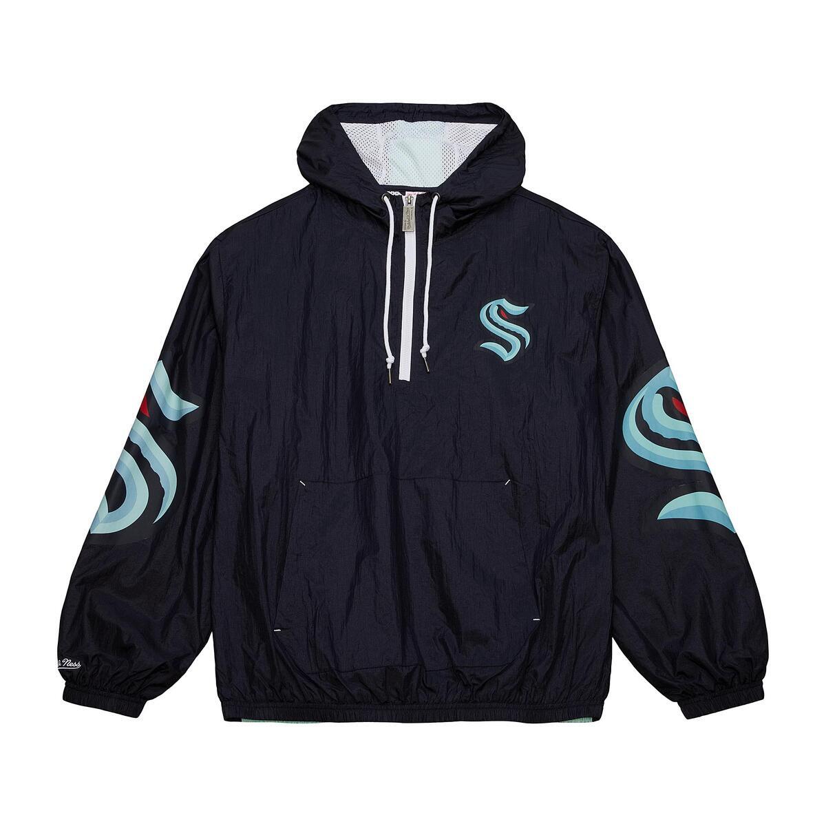 NHL TEAM OG 2.0 ANORAK WINDBREAKER KRAKEN Navy OJPO5527-SKRYYPPPNAVY - Image 1