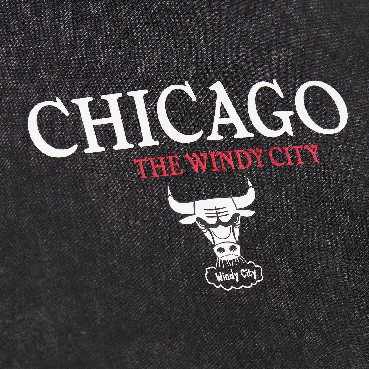 NBA OVERSIZED GRAPHIC HOODIE BULLS Black OJPO6799-CBUYYPPPBLCK - Image 3