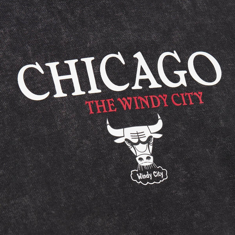 NBA OVERSIZED GRAPHIC HOODIE BULLS Black OJPO6799-CBUYYPPPBLCK - Image 3