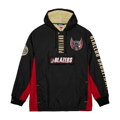 NBA TEAM OG 2.0 ANORAK WINDBREAKER VINTAGE LOGO TRAIL BLAZERS Black OJPO7093-PTBYYPPPBLCK - Image 1