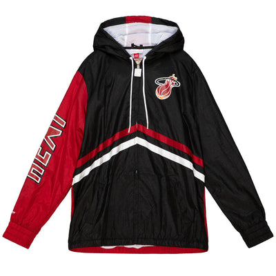 NBA UNDENIABLE FULL ZIP WINDBREAKER HEAT Black OJZP3409-MHEYYPPPBLCK - Image 1