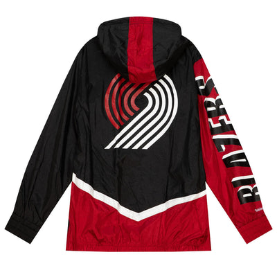 NBA UNDENIABLE FULL ZIP WINDBREAKER TRAIL BLAZERS Black OJZP3409-PTBYYPPPBLCK - Image 2