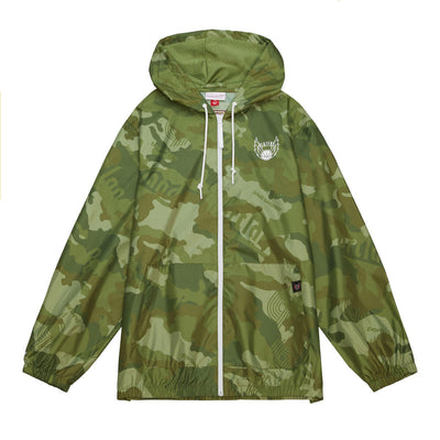 NBA GHOST GREEN CAMO WINDBREAKER TRAIL BLAZERS - Camo Green - Image 1