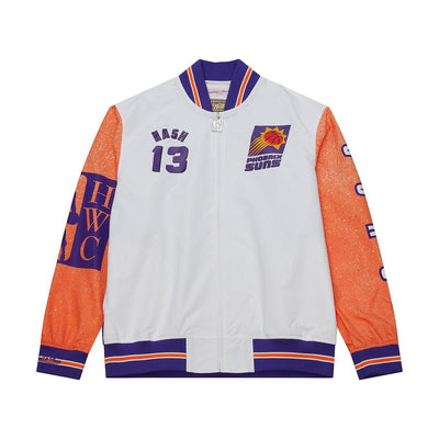 NBA PLAYER BURST WARM UP JACKET SUNS STEVE NASH Multi-White OJZP5510-PSUYYSNAMTWH - Image 1
