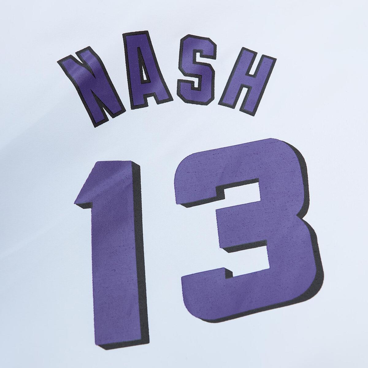 NBA PLAYER BURST WARM UP JACKET SUNS STEVE NASH Multi-White OJZP5510-PSUYYSNAMTWH - Image 3