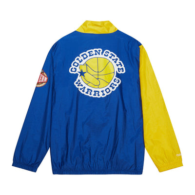 NBA ARCHED RETRO LINED WINDBREAKER WARRIORS Multi-White OJZP5517-GSWYYPPPMTWH - Image 2