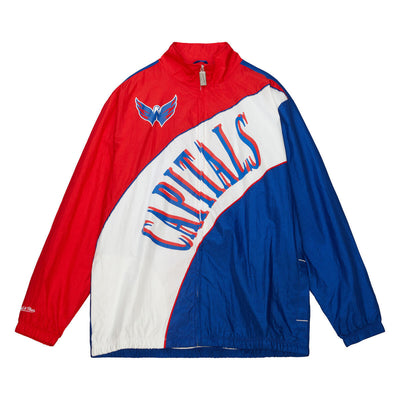 NHL ARCHED RETRO LINED WINDBREAKER CAPITALS Multi-White OJZP5517-WCAYYPPPMTWH - Image 1