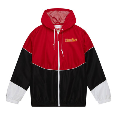 NBA HOME TEAM LIGHTWEIGHT WINDBREAKER HAWKS Black-Red OJZP5520-AHAYYPPPBKRD - Image 1