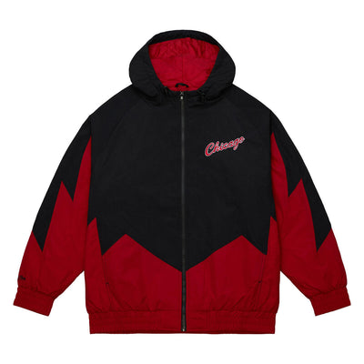 NBA RETRO FULL ZIP JACKET BULLS Black-Red OJZP5939-CBUYYPPPBKRD - Image 1