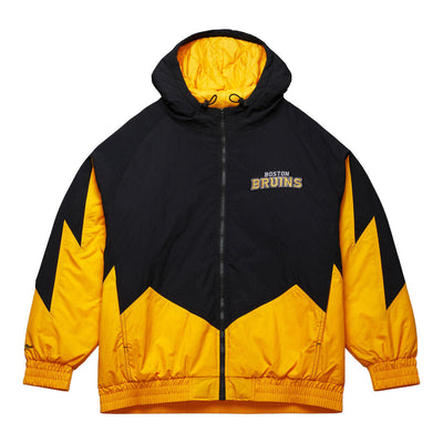 NHL RETRO FULL ZIP JACKET CL BRUINS Gold-Black OJZP6579-BBNYYPPPGDBK - Image 1