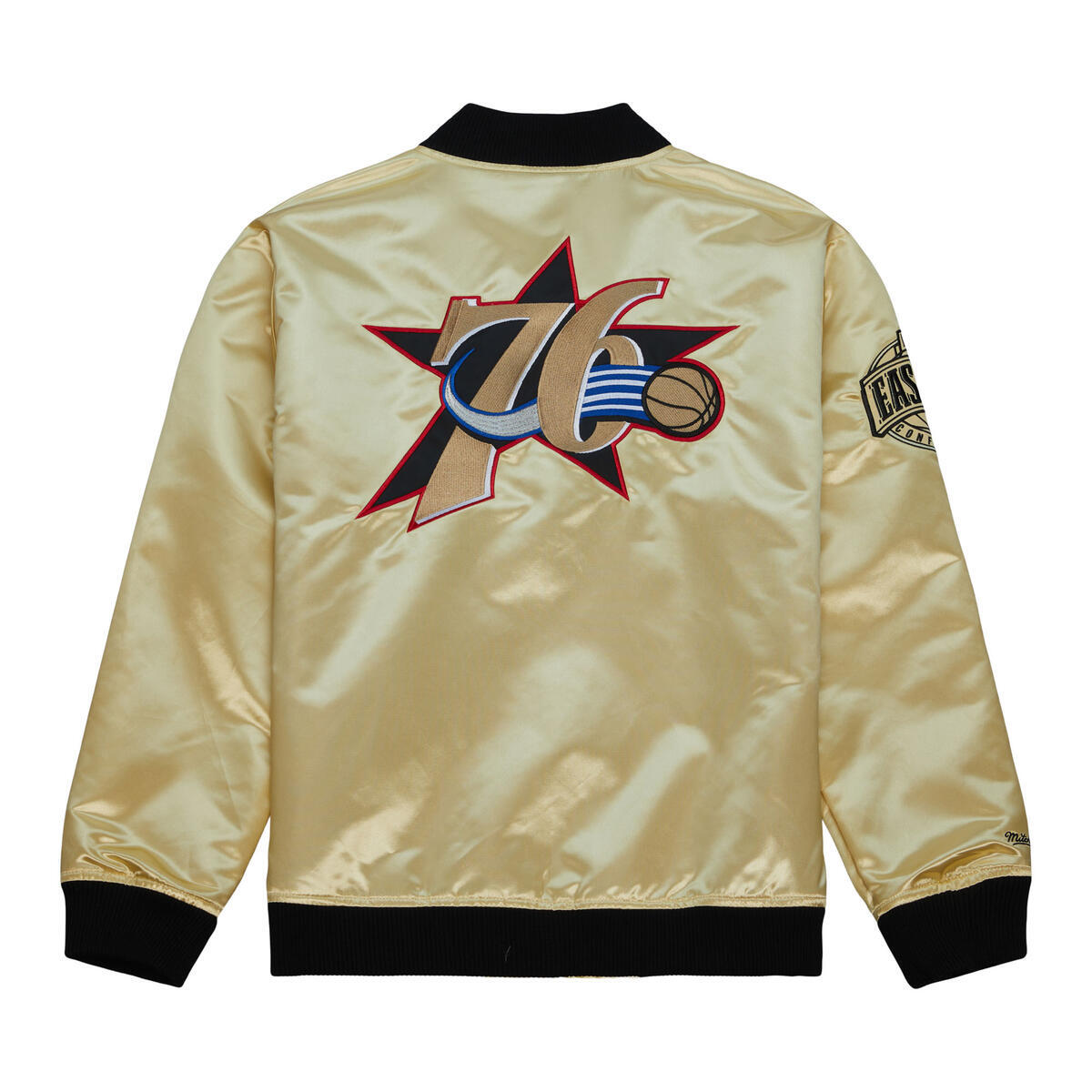 NBA TEAM OG 2.0 LIGHTWEIGHT SATIN JACKET VINTAGE LOGO 76ERS - Image 2