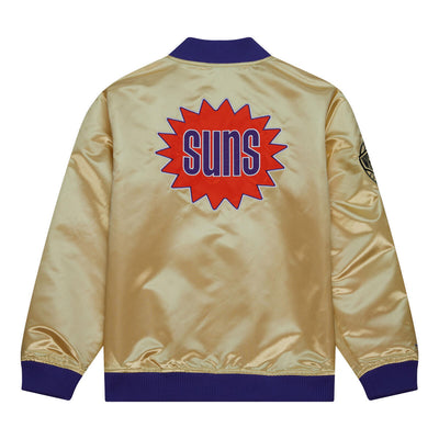 NBA TEAM OG 2.0 LIGHTWEIGHT SATIN JACKET VINTAGE LOGO SUNS Gold OJZP7094-PSUYYPPPGOLD - Image 3