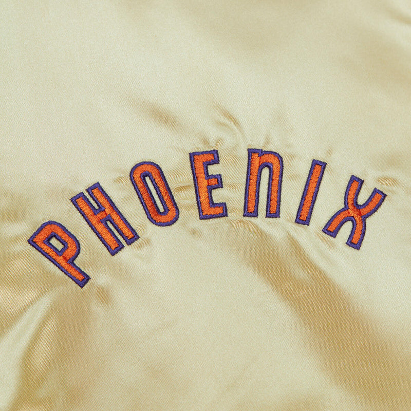 NBA TEAM OG 2.0 LIGHTWEIGHT SATIN JACKET VINTAGE LOGO SUNS Gold OJZP7094-PSUYYPPPGOLD - Image 6
