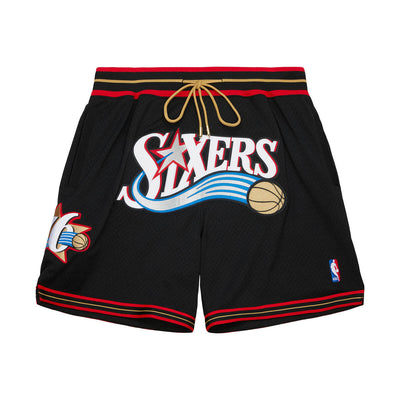 NBA JUST DON 7IN SHORTS 76ERS Black-White PFSW7546-P76YYPPPBKWH - Image 7