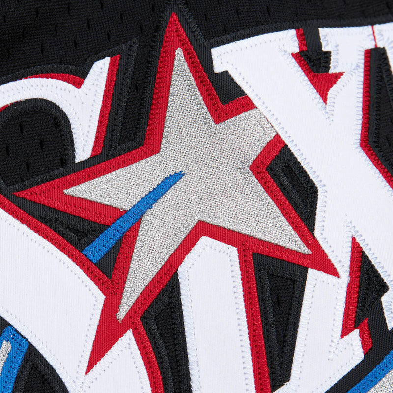 NBA JUST DON 7IN SHORTS 76ERS Black-White PFSW7546-P76YYPPPBKWH - Image 1