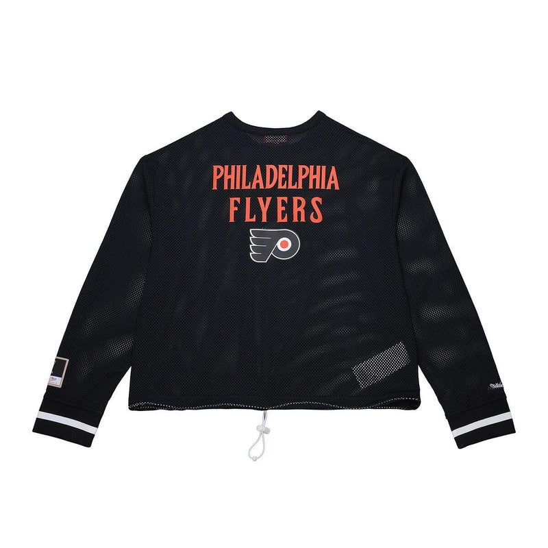 NHL WOMEN'S CROPPED LS MESH HENLEY FLYERS - Image 2