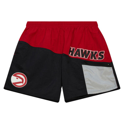 NBA NYLON UTILITY SHORTS HAWKS Black-Red PSHR5522-AHAYYPPPBKRD - Image 1