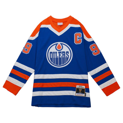 NHL DARK JERSEY OILERS 1986 WAYNE GRETZKY - Royal - Image 1