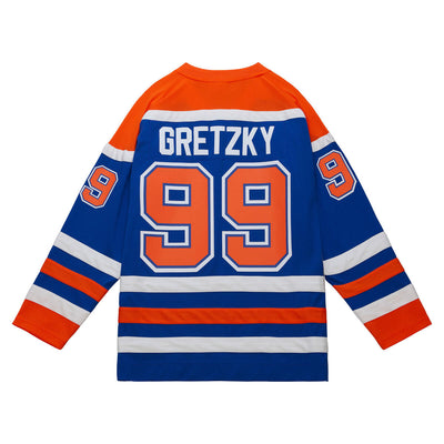 NHL DARK JERSEY OILERS 1986 WAYNE GRETZKY - Royal - Image 2
