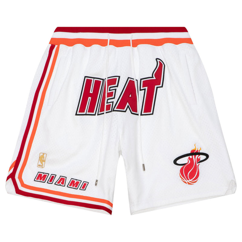 NBA JUST DON HARDWOOD CLASSICS SHORTS HEAT White SHORMO20286-MHEWHIT - Image 1