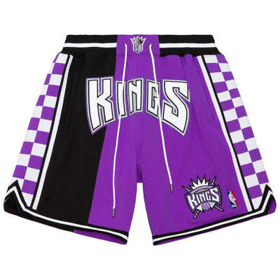 NBA JUST DON HARDWOOD CLASSICS SHORTS KINGS Black-Purple SHORMO20287-SKIBKPR - Image 1