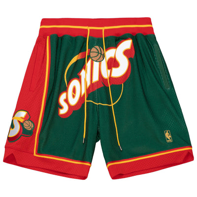 NBA JUST DON HARDWOOD CLASSICS SHORTS SUPERSONICS Sonics Green SHORMO21344-SSUDKGN - Image 1