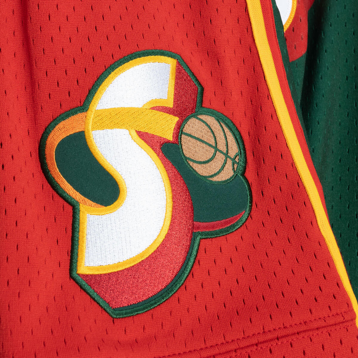 NBA JUST DON HARDWOOD CLASSICS SHORTS SUPERSONICS Sonics Green SHORMO21344-SSUDKGN - Image 3