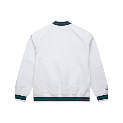 NBA LIGHTWEIGHT SATIN JACKET VINTAGE LOGO MAVERICKS White SJKT6296-DMAYYPPPWHIT - Image 2