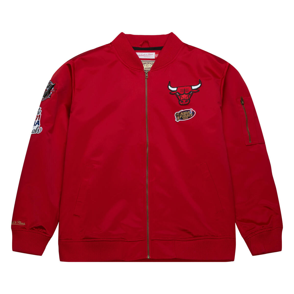 NBA LIGHTWEIGHT SATIN BOMBER VINTAGE LOGO BULLS - Image 1