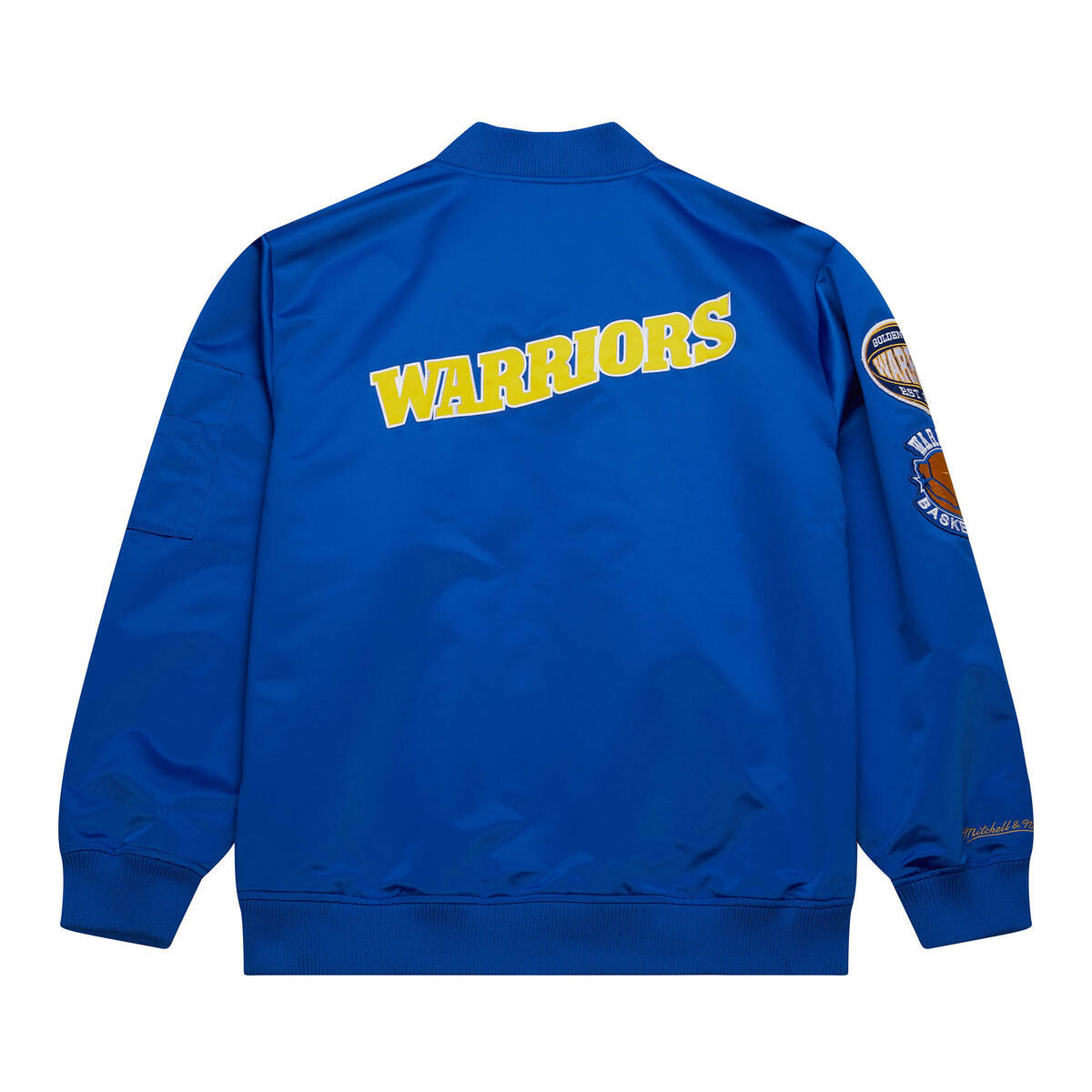 NBA LIGHTWEIGHT SATIN BOMBER VINTAGE LOGO WARRIORS - Image 1