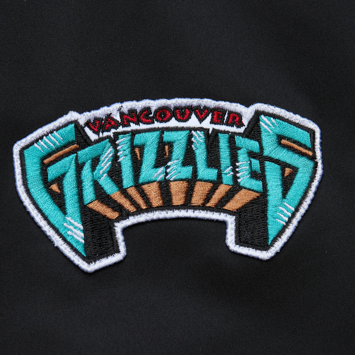 NBA LIGHTWEIGHT SATIN BOMBER VINTAGE LOGO GRIZZLIES Black SJKT6599-VGRYYPPPBLCK - Image 4