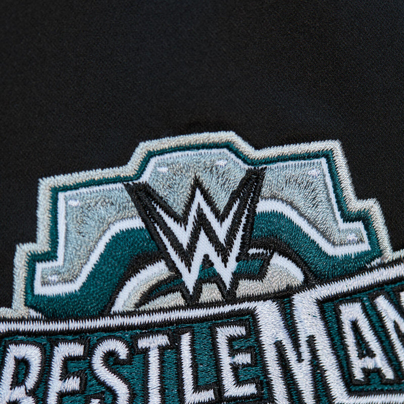 WWE LIGHTWEIGHT SATIN JACKET CURRENT LOGO Black SJKT6738-TTTYYPPPBLCK - Image 4