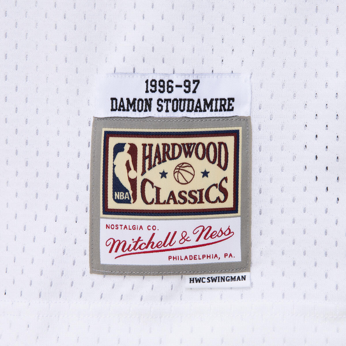 NBA SWINGMAN JERSEY RAPTORS 1996 DAMON STOUDAMIRE - White - Image 4
