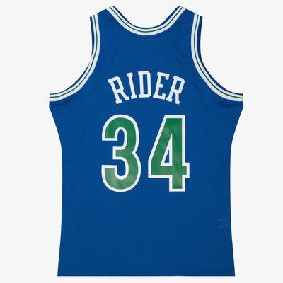 NBA DARK JERSEY TIMBERWOLVES 1993 ISAIAH RIDER JR - Magic Blue - Image 2