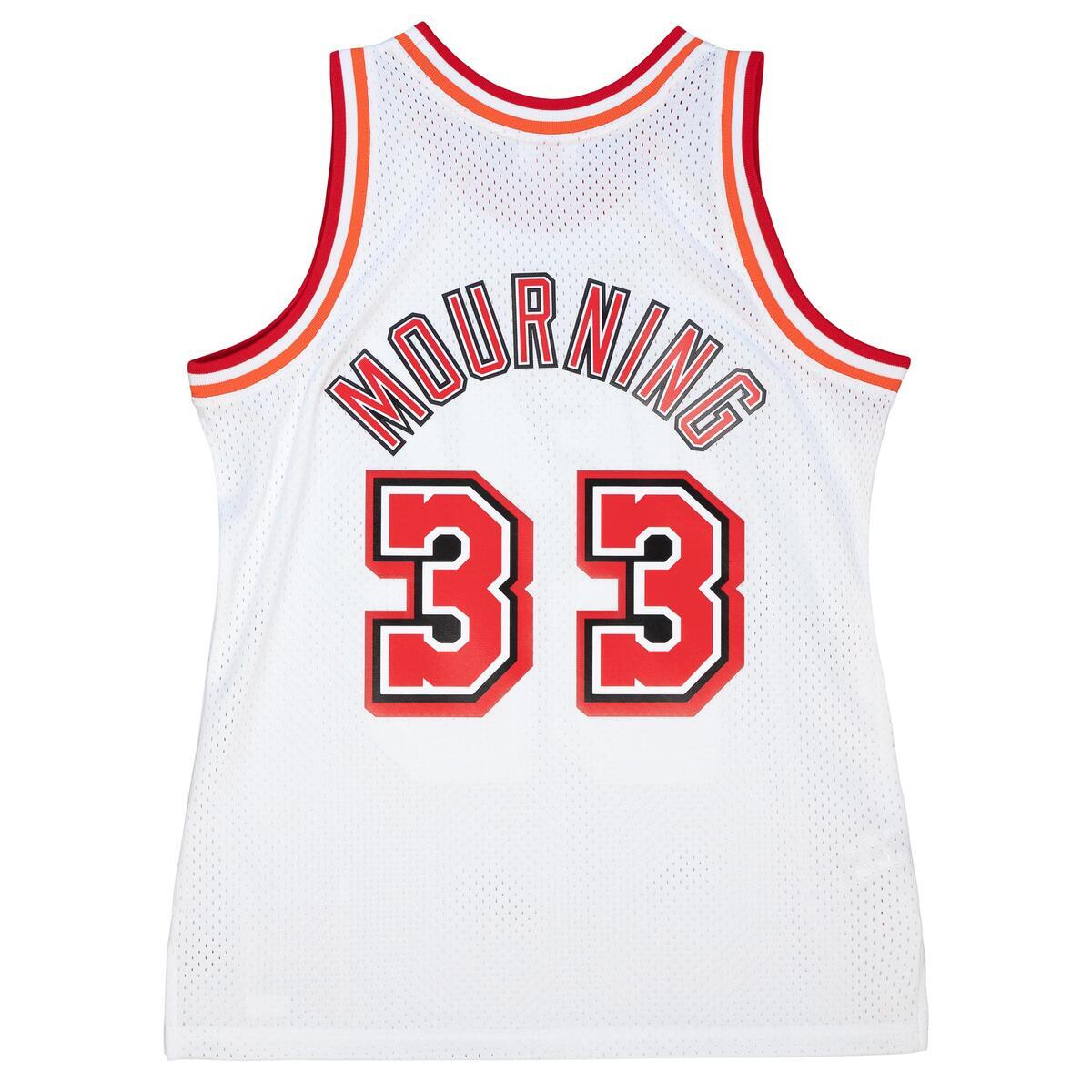 NBA WHITE JERSEY HEAT 1996 ALONZO MOURNING - White - Image 2