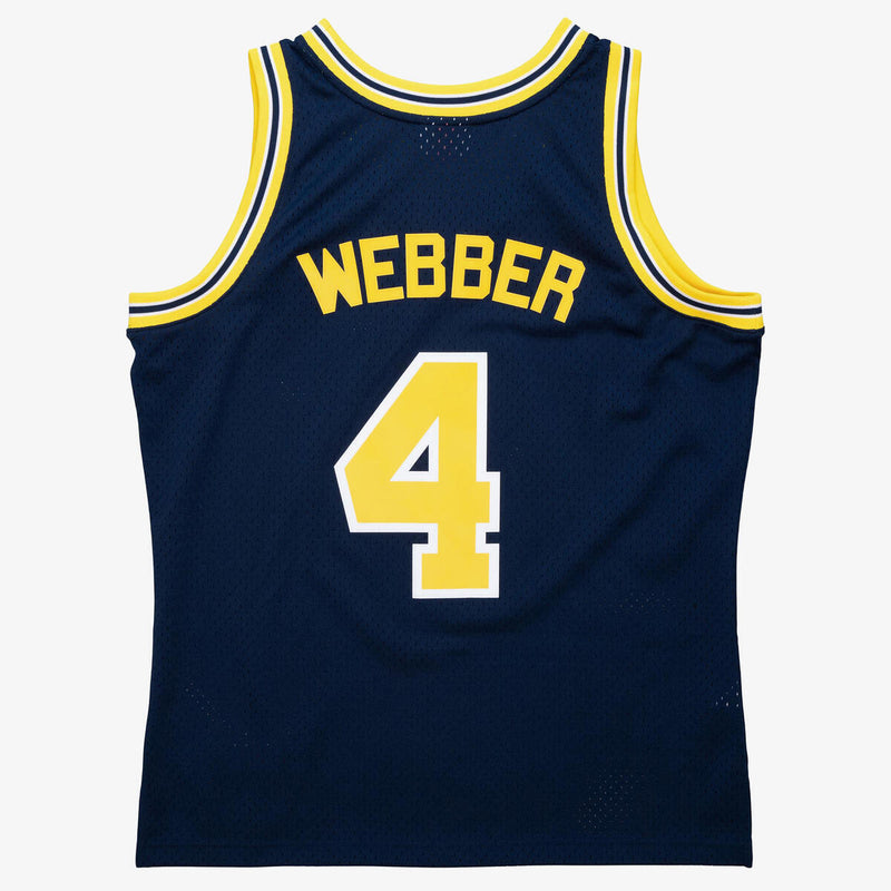 NCAA ROAD JERSEY MICHIGAN WOLVERINES 1991 CHRIS WEBBER - Image 2