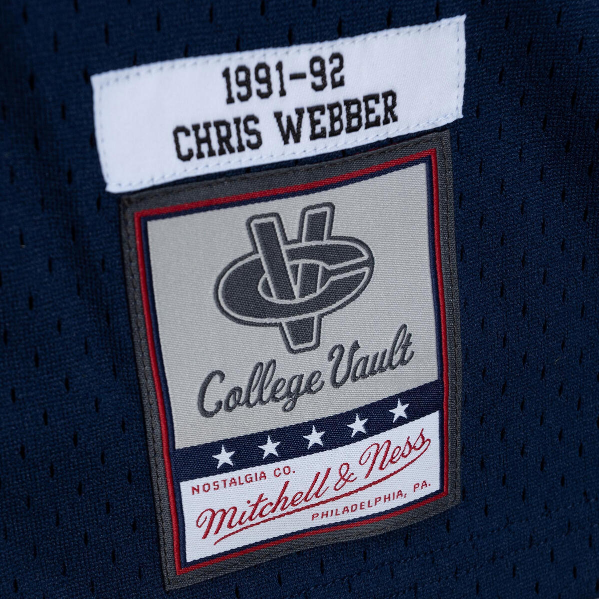 NCAA ROAD JERSEY MICHIGAN WOLVERINES 1991 CHRIS WEBBER - Image 4