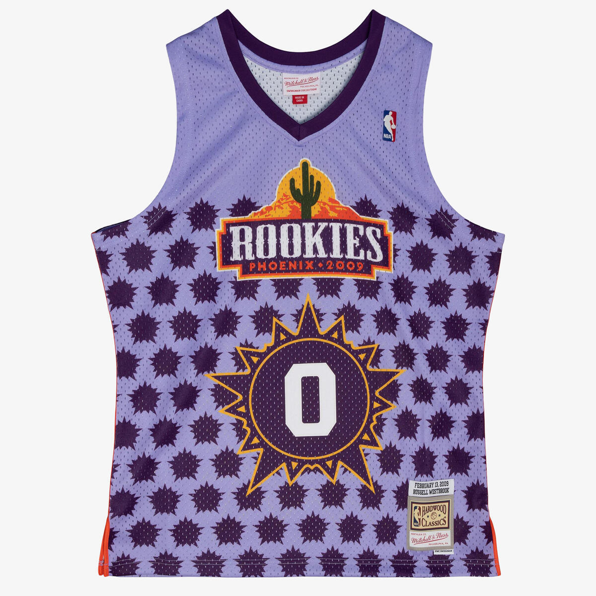 NBA RISING STARS ROOKIE JERSEY ROOKIE 2009 RUSSELL WESTBROOK - Purple - Image 1