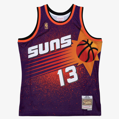 NBA RE-TAKE GRADIENT SWINGMAN JERSEY SUNS 1996 STEVE NASH - Purple-Orange - Image 1