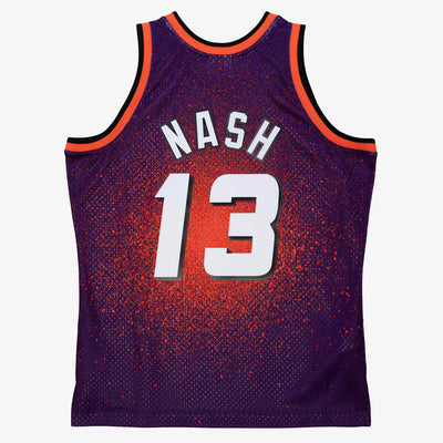 NBA RE-TAKE GRADIENT SWINGMAN JERSEY SUNS 1996 STEVE NASH - Purple-Orange - Image 2