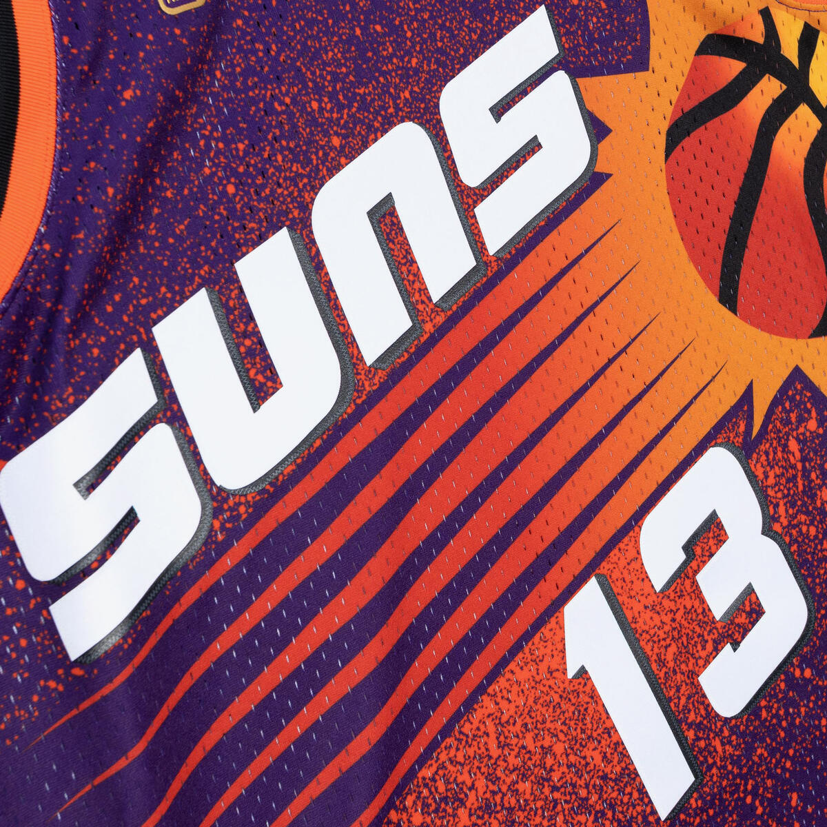 NBA RE-TAKE GRADIENT SWINGMAN JERSEY SUNS 1996 STEVE NASH - Purple-Orange - Image 3