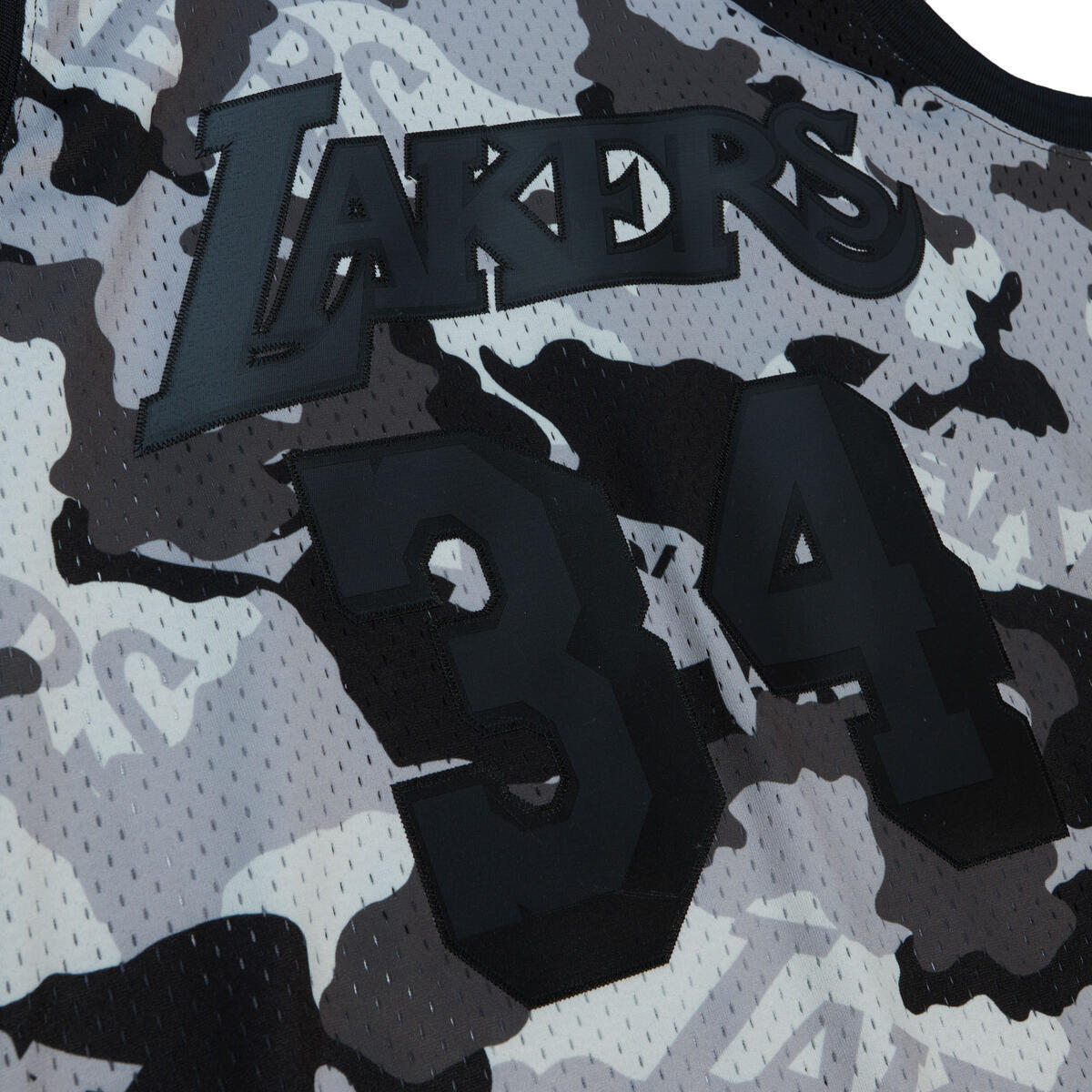NBA GHOST BLACK CAMO SWINGMAN JERSEY LAKERS 1996 SHAQUILLE O'NEAL Pattern-Black SMJY4589-LAL96SONPTBK - Image 3