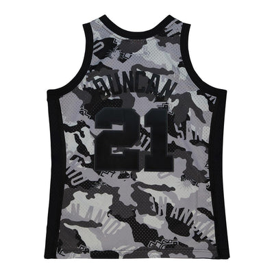 NBA GHOST BLACK CAMO SWINGMAN JERSEY SPURS 1998 TIM DUNCAN Pattern-Black SMJY4589-SAS98TDUPTBK - Image 2