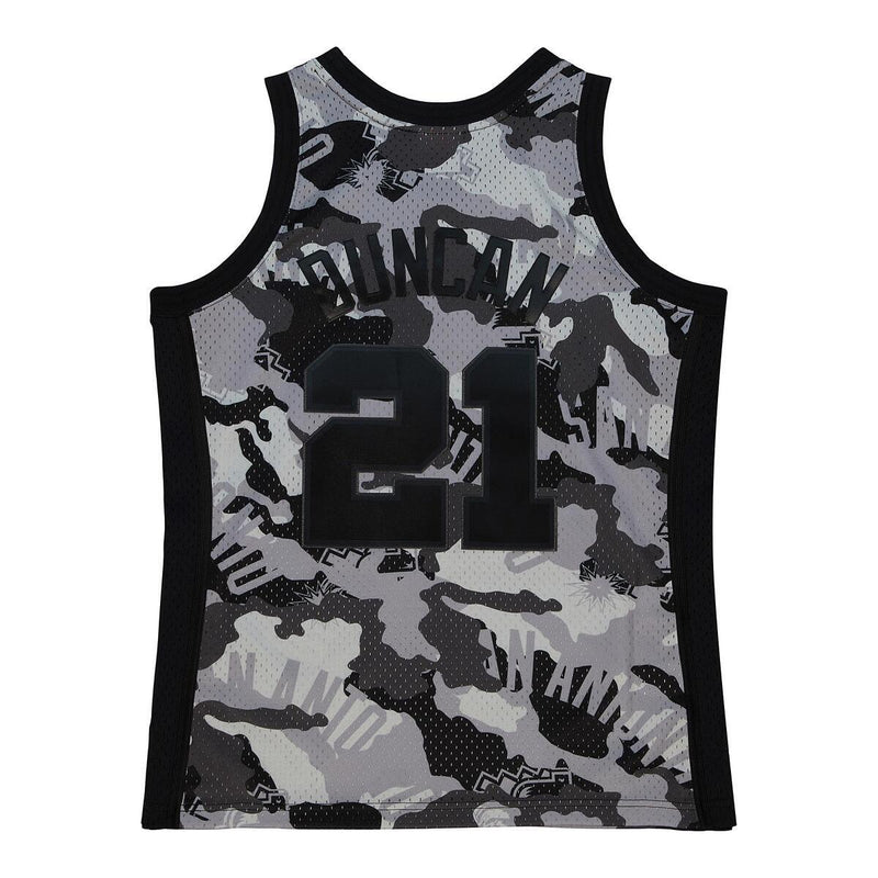 NBA GHOST BLACK CAMO SWINGMAN JERSEY SPURS 1998 TIM DUNCAN Pattern-Black SMJY4589-SAS98TDUPTBK - Image 2