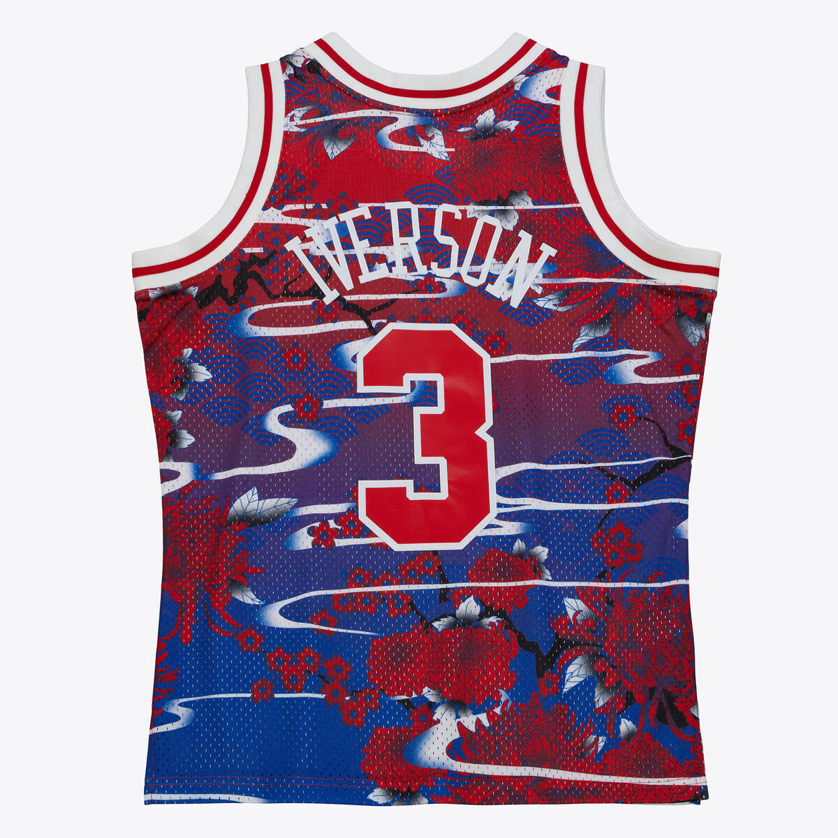 NBA AH SWINGMAN JERSEY 5.0 76ERS 1996 ALLEN IVERSON - Red-Royal - Image 2