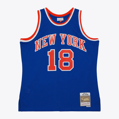 NBA ROAD JERSEY KNICKS 1972 PHIL JACKSON - Royal - Image 1