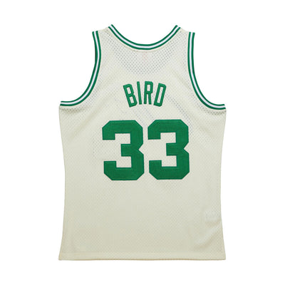 NBA CHAINSTITCH SWINGMAN JERSEY CELTICS 1985 LARRY BIRD Cream SMJY5836-BCE85LBICREA - Image 2